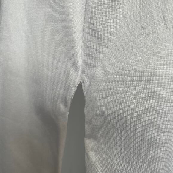 Vintage Vanity Fair Half Slip Skirt Size XL White Solid Side Slit Midi Satin - Picture 9 of 15